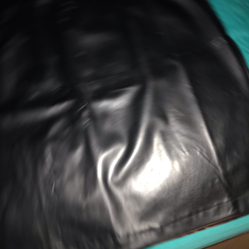 Black leather Skirt